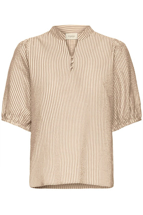 Fransa FrCayla Blouse 1, Silver Mink Stripes