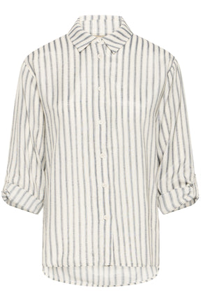 Fransa FRALYSSA SHIRT 1, Navy stripes art