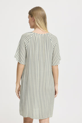 Fransa  FRALYSSA DRESS 1, Navy stripes art