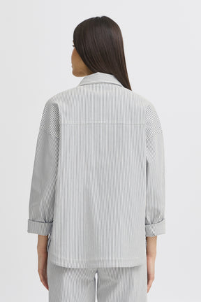 Fransa FRENA JAKKE 1, Birch w. navy Blazer Stripe