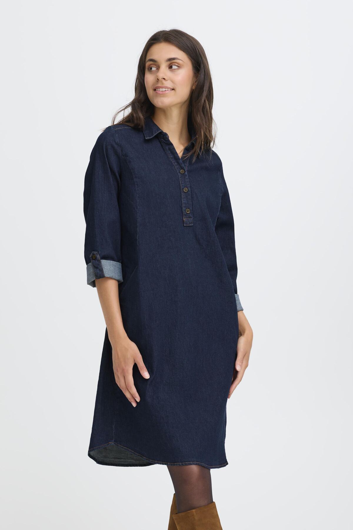 Fransa FRCHICAGO DRESS 5, RAW BLUE DENIM