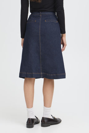 Fransa FRCHICAGO SKIRT 1, RAW BLUE DENIM