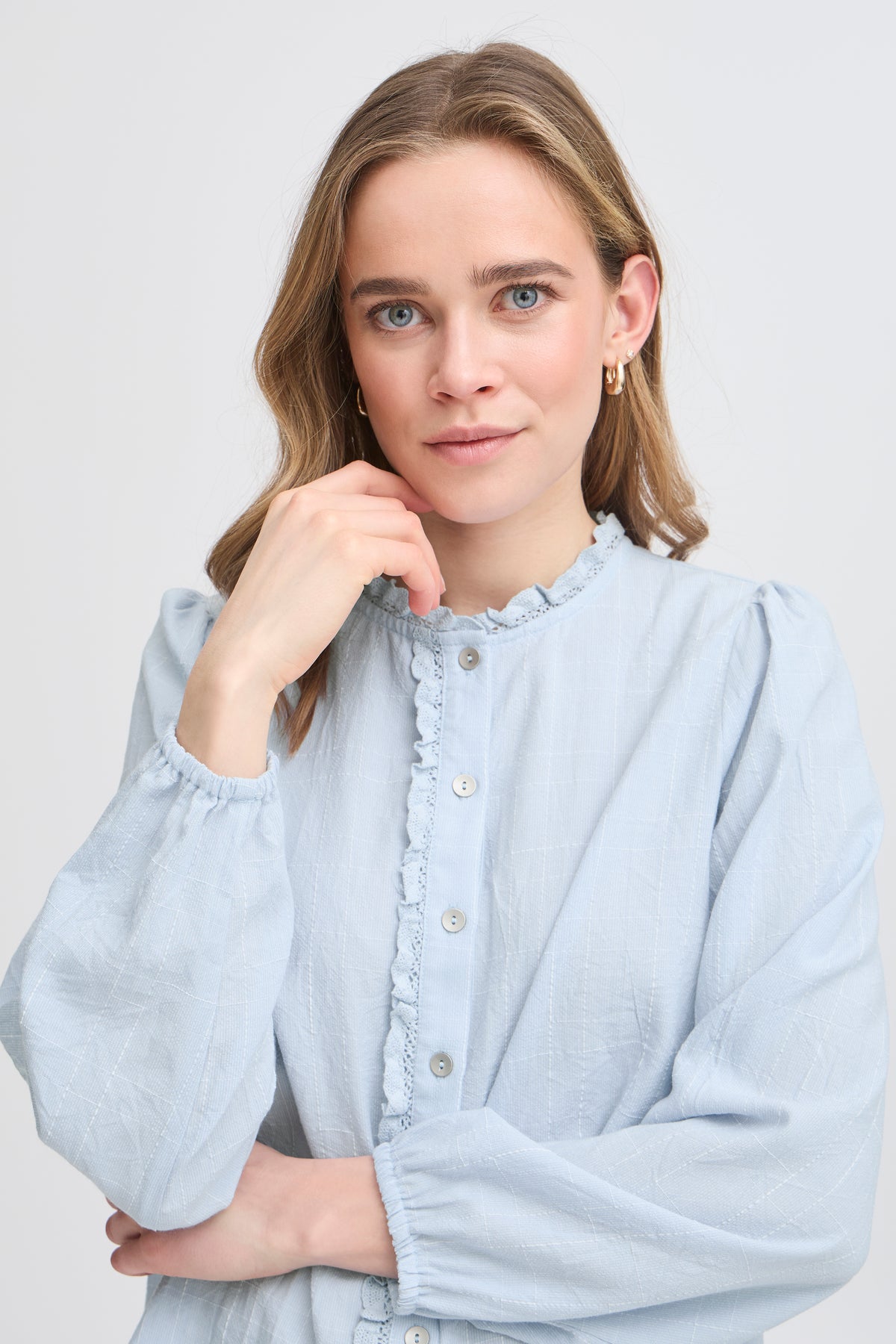 Fransa FRTerni Shirt 1, Cashmere Blue