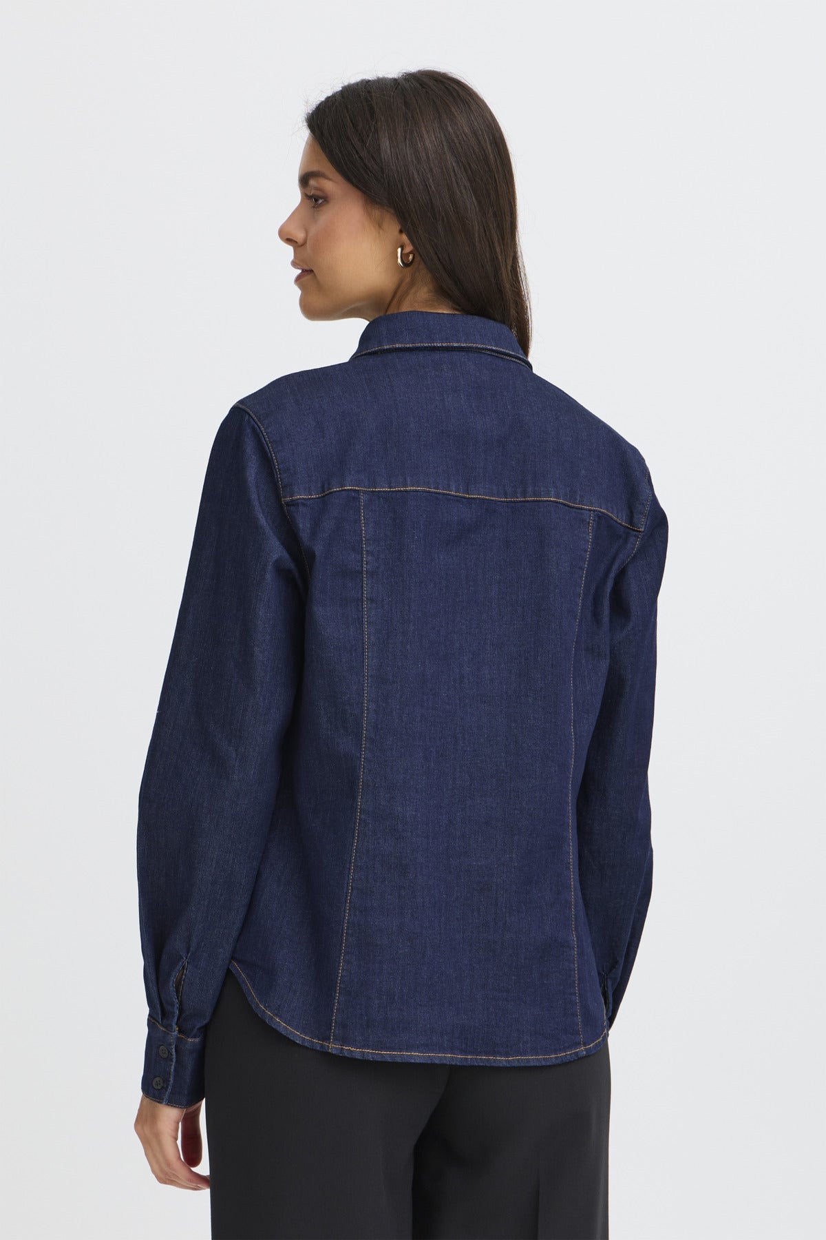 Fransa FRCHICAGO SHIRT 3, RAW BLUE DENIM