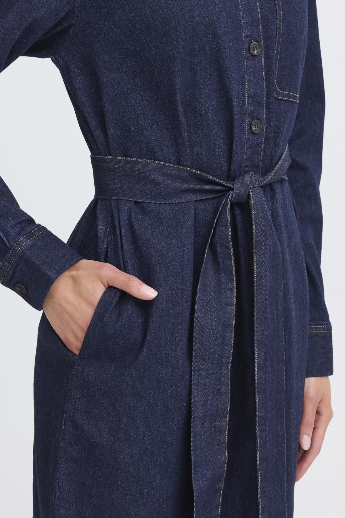 Fransa FRCHICAGO DRESS 4,  RAW BLUE DENIM