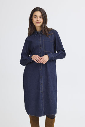 Fransa FRCHICAGO DRESS 4,  RAW BLUE DENIM