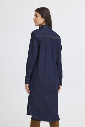 Fransa FRCHICAGO DRESS 4,  RAW BLUE DENIM