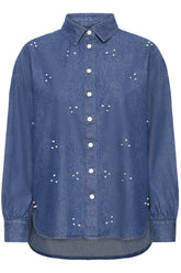 Fransa FRCALANTHA SHIRT 1, MID BLUE DENIM