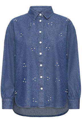 Fransa FRCALANTHA SHIRT 1, MID BLUE DENIM