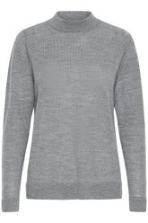 Fransa FRWOOLINA PULLOVER 2, Gray Pinstripe Melange