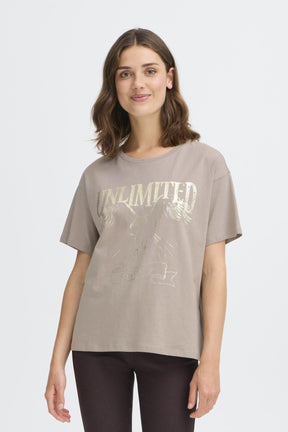 Fransa FRHAISLEY TEE 1,  MOON ROCK
