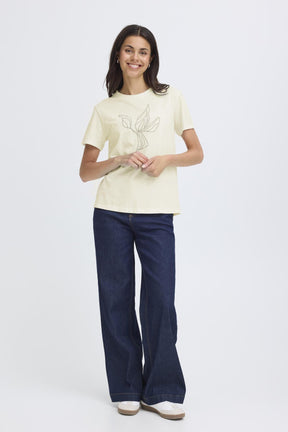 Fransa FRARIELLA TEE 1, WHISPER WHITE PUFF