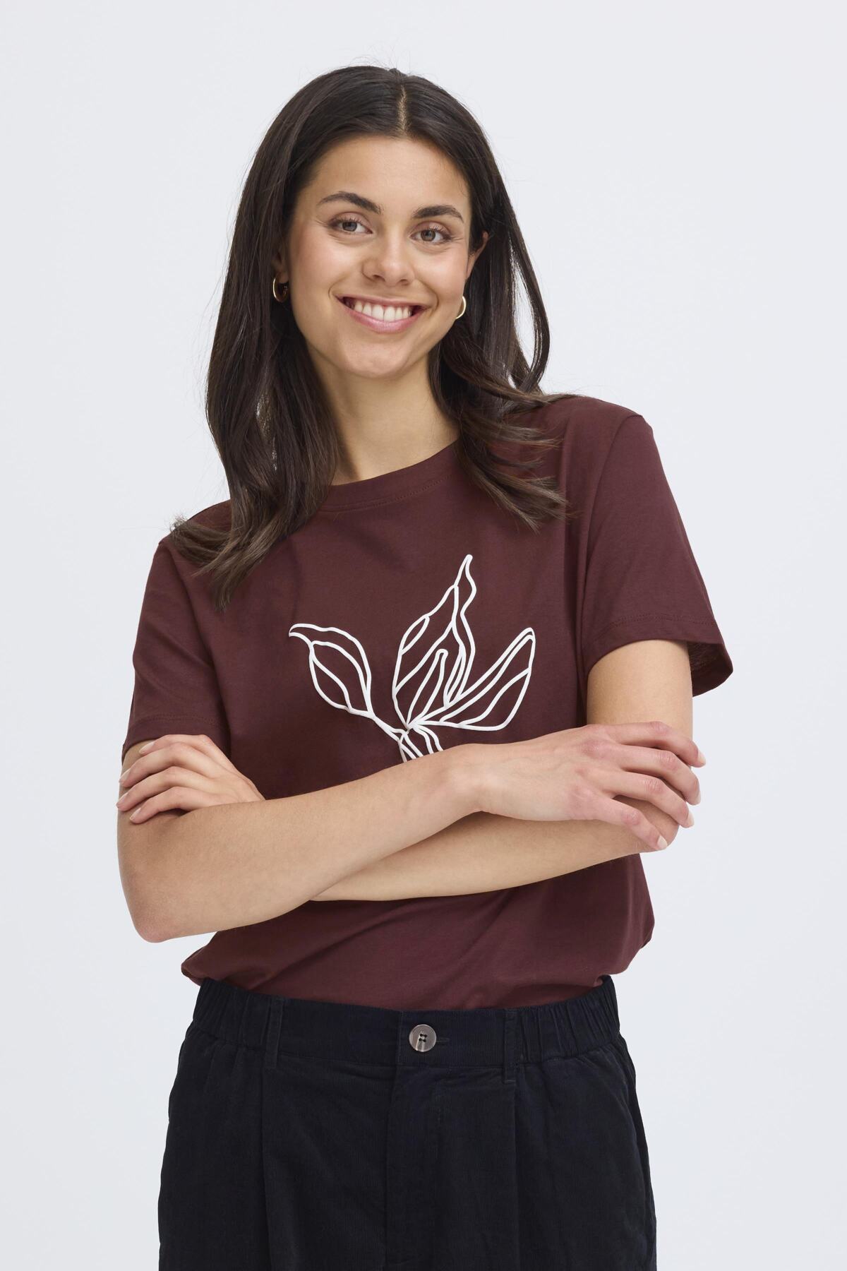 Fransa FRARIELLA TEE 1, FUDGE PUFF