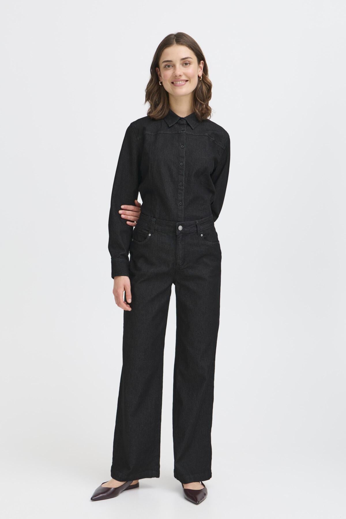 Fransa  FRCHI HANNA JEANS 1, BLACK DENIM