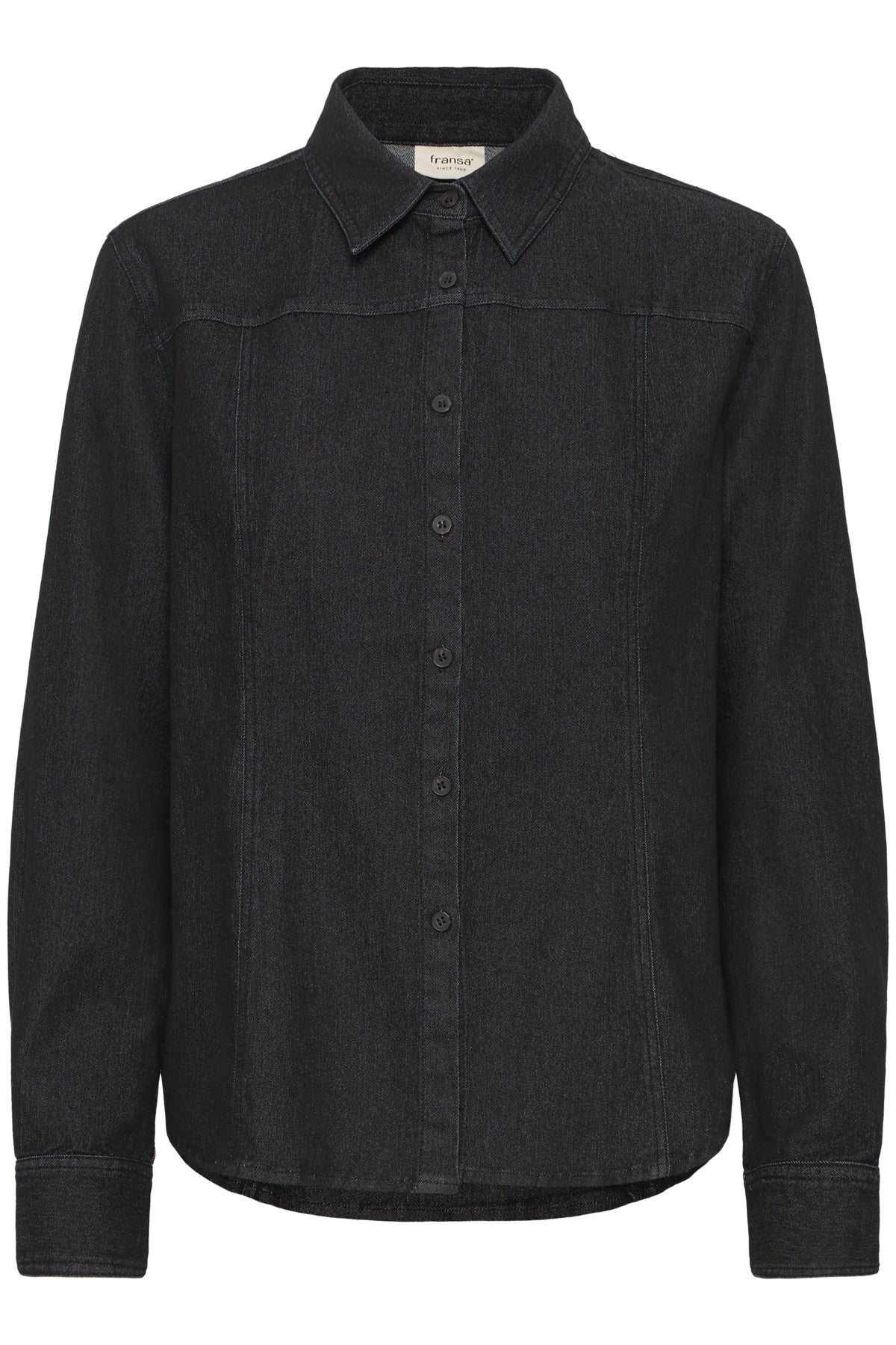 Fransa FRCHI SHIRT 1, BLACK DENIM