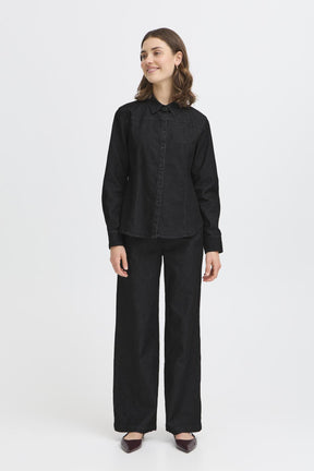 Fransa FRCHI SHIRT 1, BLACK DENIM