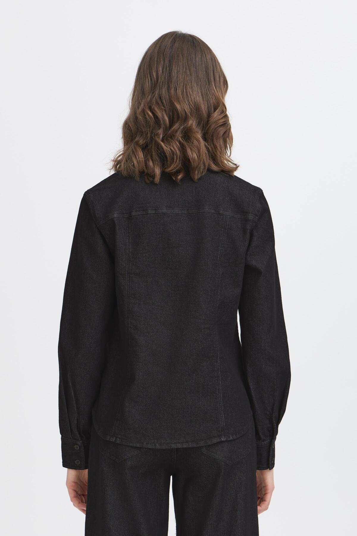 Fransa FRCHI SHIRT 1, BLACK DENIM