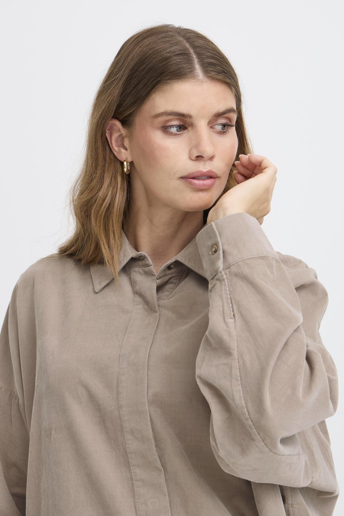 Fransa FRCORY SHIRT 3, MOON ROCK