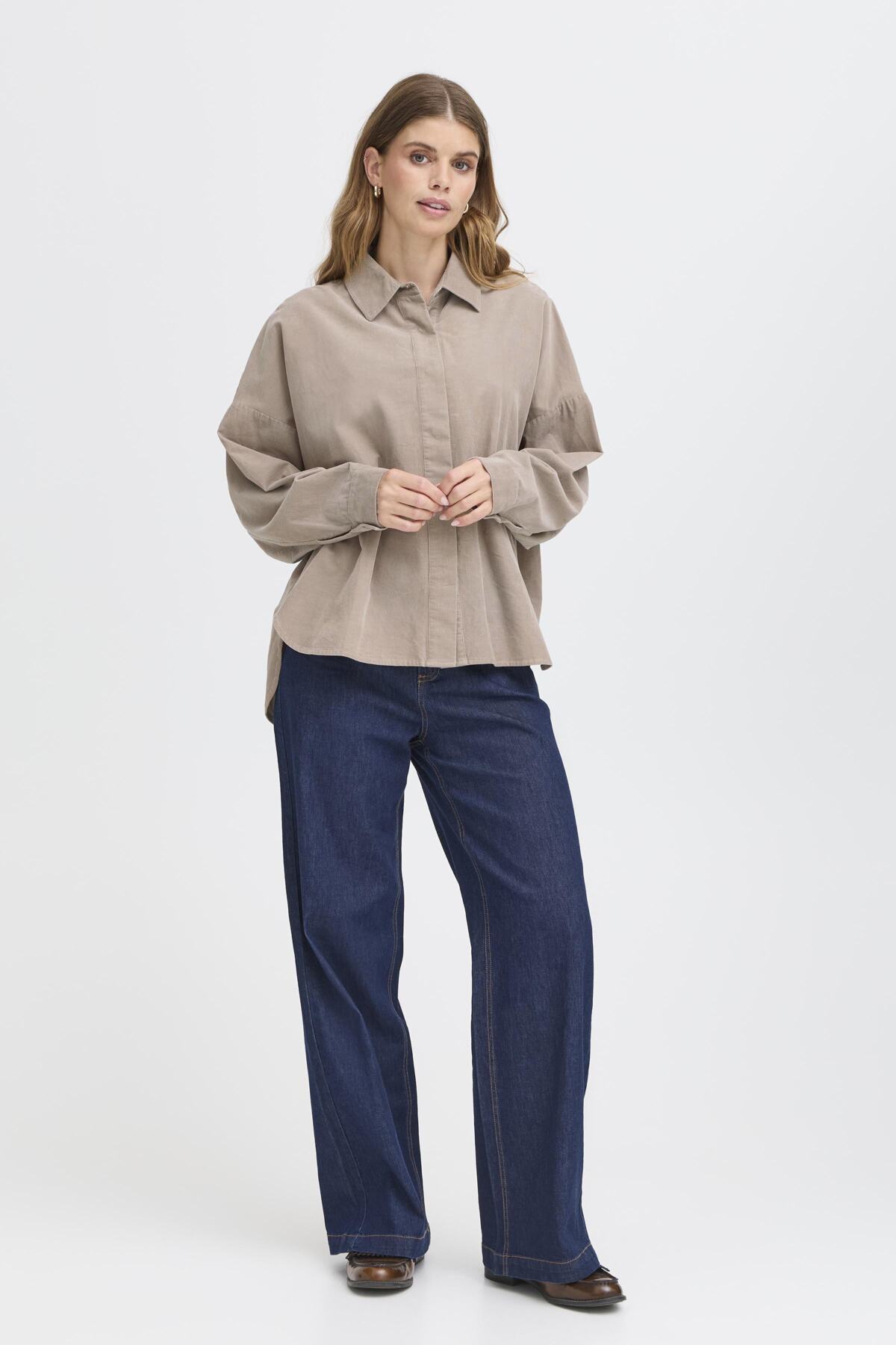 Fransa FRCORY SHIRT 3, MOON ROCK