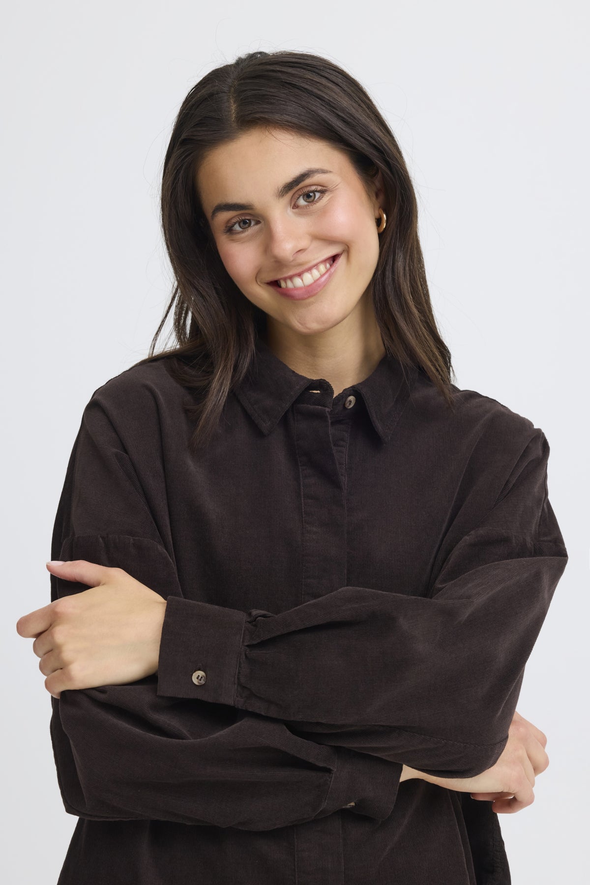 Fransa FRCORY SHIRT 3, CHOCOLATE TORTE