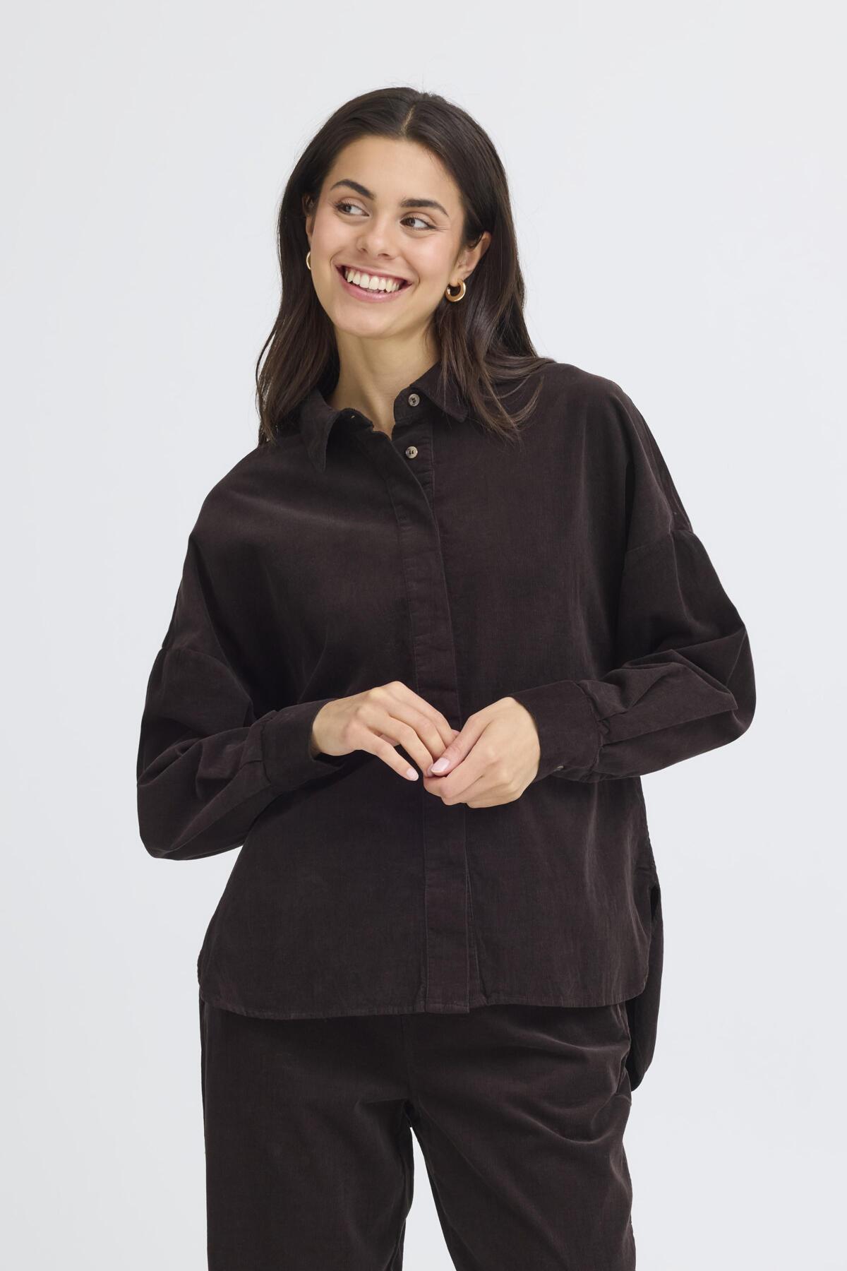 Fransa FRCORY SHIRT 3, CHOCOLATE TORTE