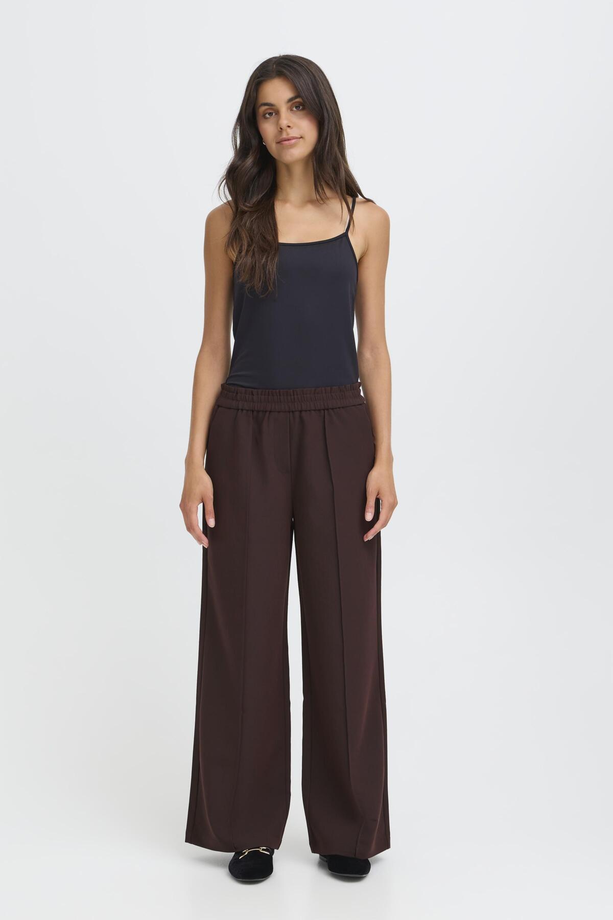Fransa FRABIGAIL PANTS 5, Fudge Melange