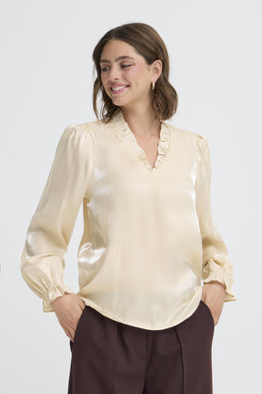 Fransa FRYOLANDA BLOUSE 3, Oyster Gray