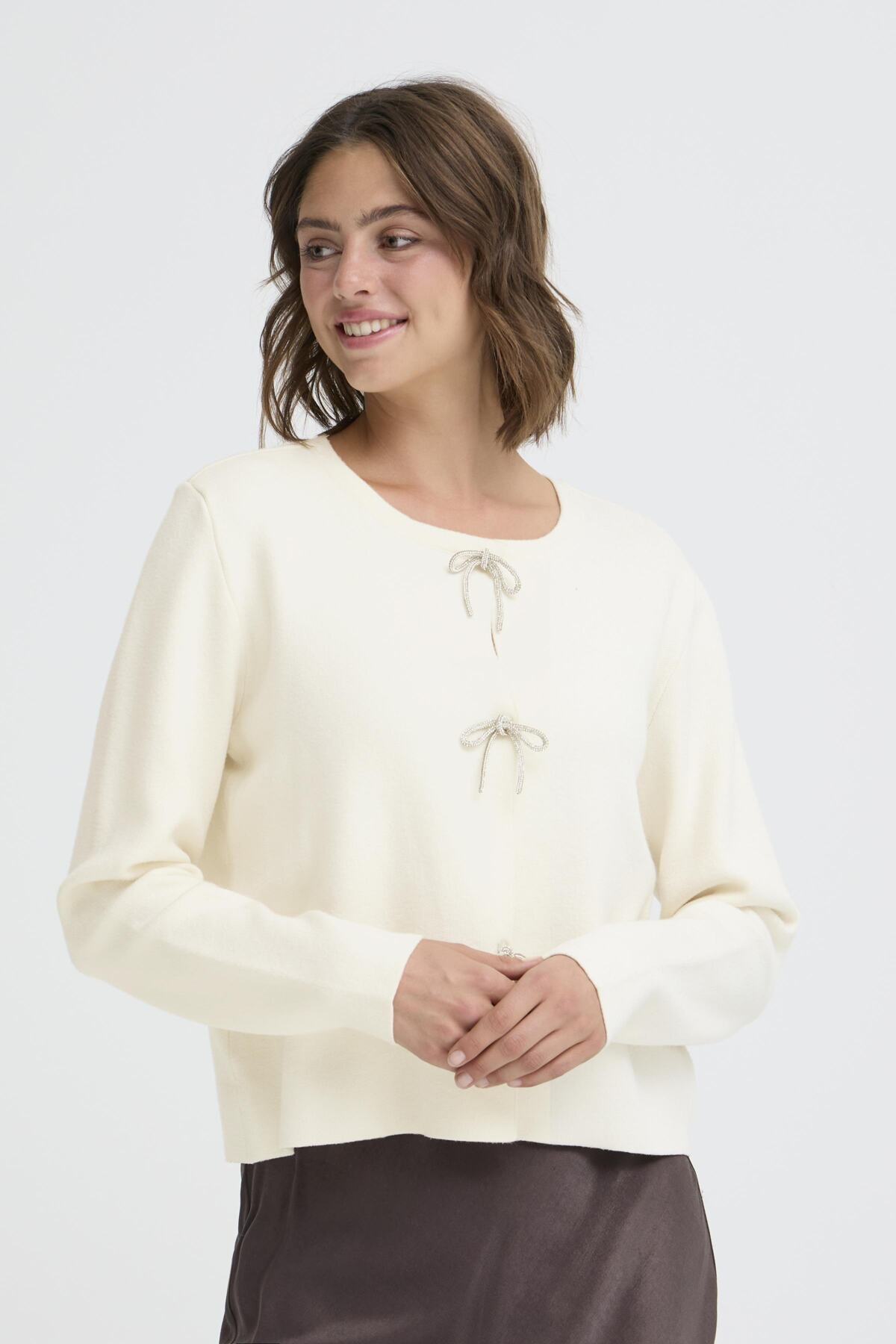Fransa FRSALLY CARDIGAN 6, Whisper White