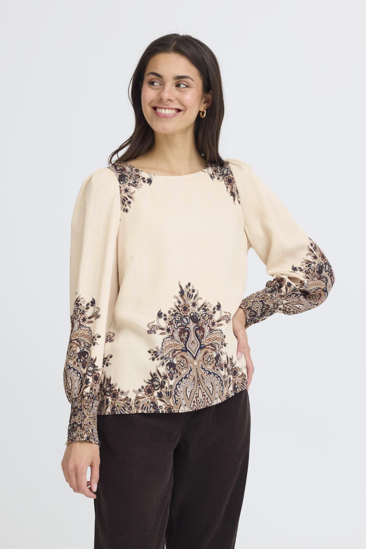Fransa FRADARA BLOUSE 3, PUMICESTON PAISLEY