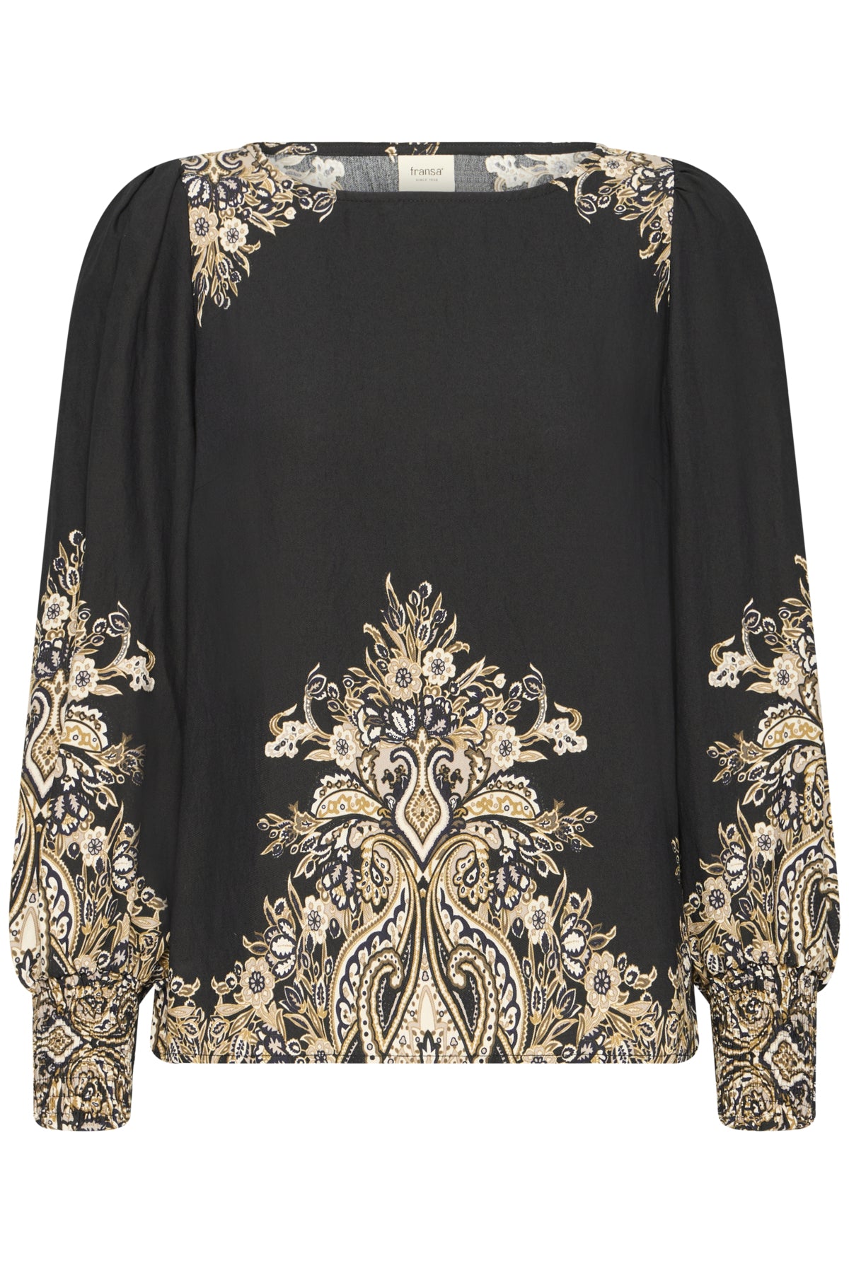 Fransa FRADARA BLOUSE 3, BLACK PAISLEY