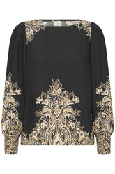 Fransa FRADARA BLOUSE 3, BLACK PAISLEY