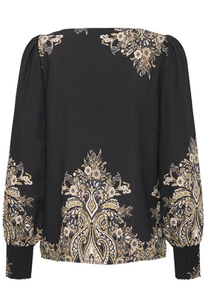 Fransa FRADARA BLOUSE 3, BLACK PAISLEY