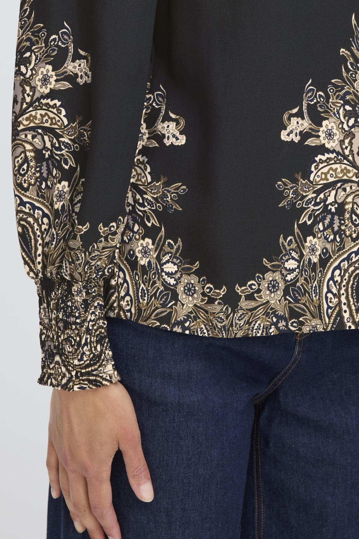 Fransa FRADARA BLOUSE 3, BLACK PAISLEY
