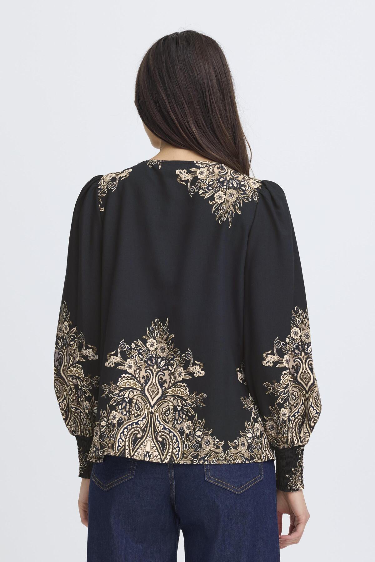 Fransa FRADARA BLOUSE 3, BLACK PAISLEY