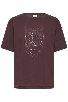 Fransa FRLILIANA TEE 1, FUDGE TIGER