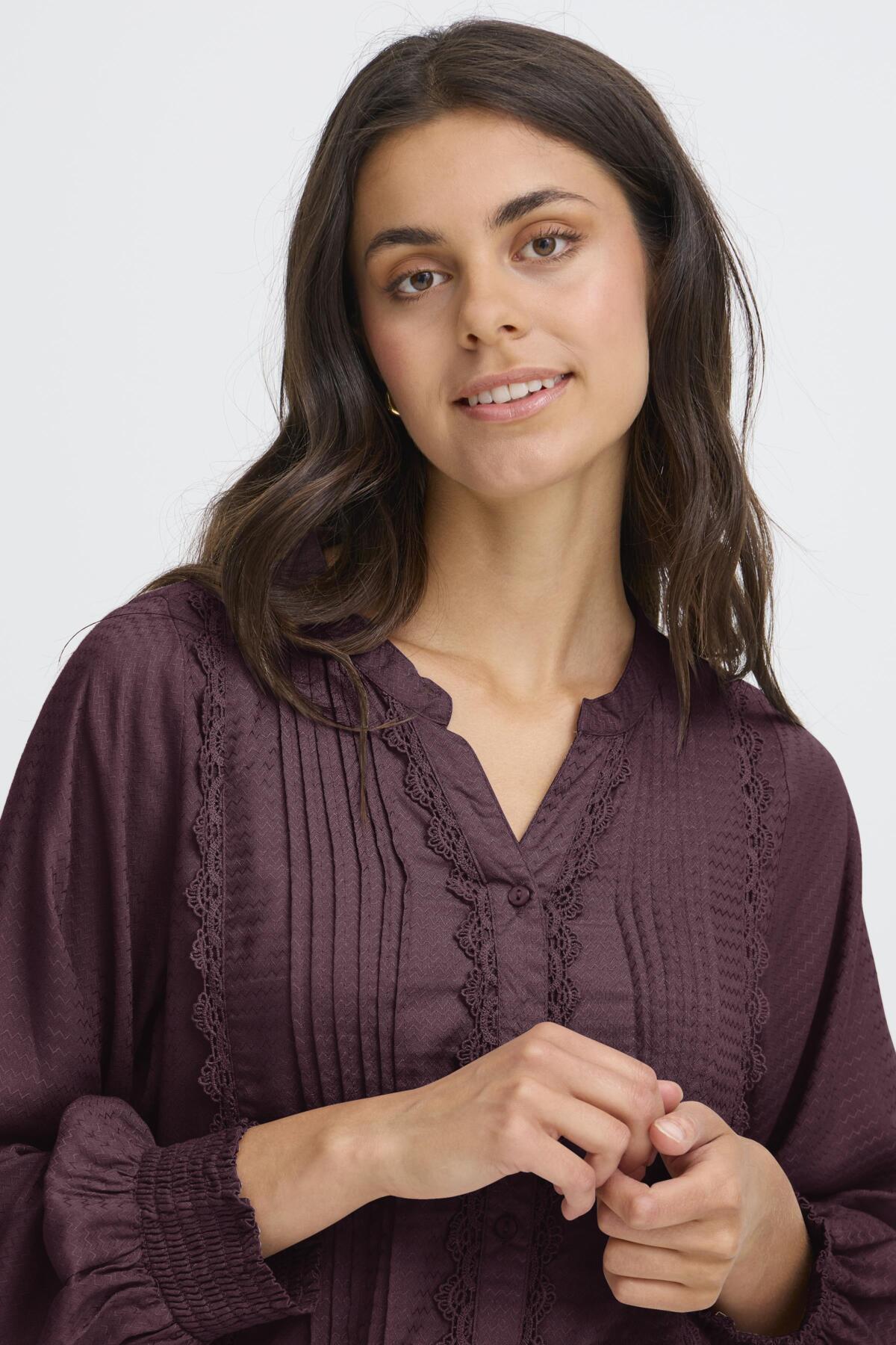 Fransa FRHIDA SHIRT 1, Fudge