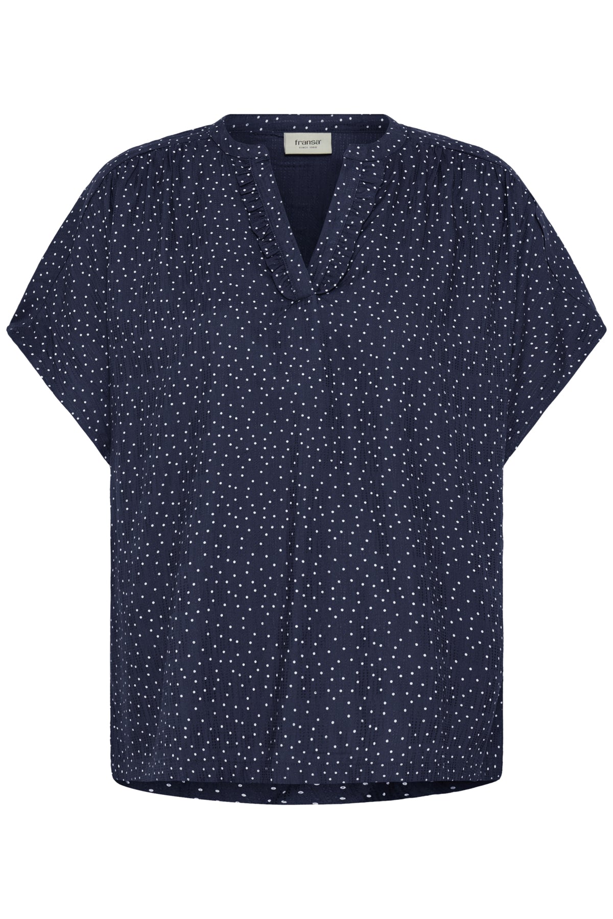 Fransa FRLAYA BLOUSE 1, Dot dots navy blazer