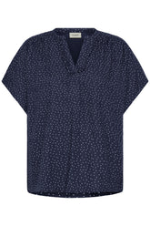 Fransa FRLAYA BLOUSE 1, Dot dots navy blazer