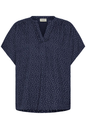 Fransa FRLAYA BLOUSE 1, Dot dots navy blazer