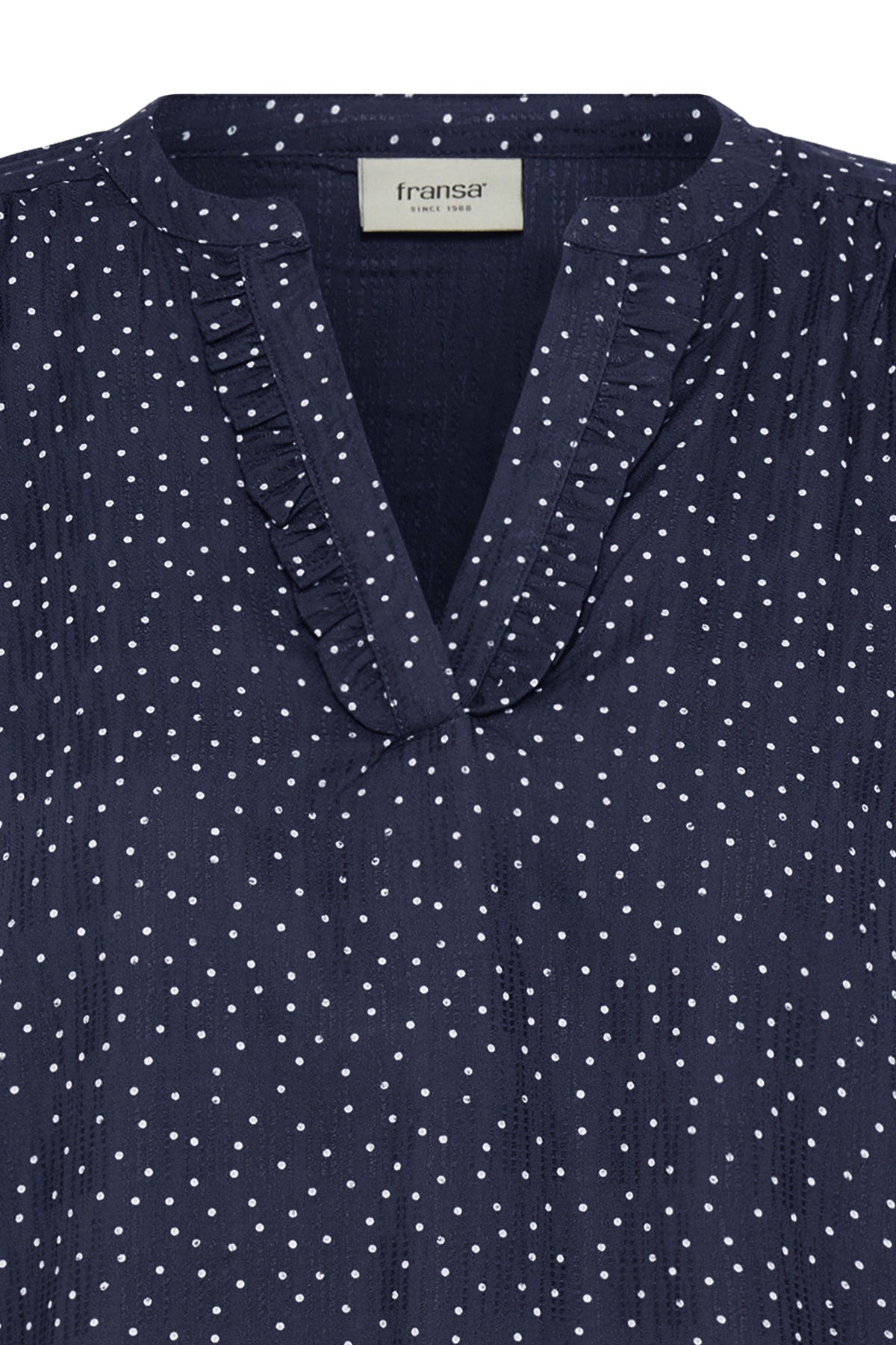 Fransa FRLAYA BLOUSE 1, Dot dots navy blazer