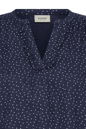 Fransa FRLAYA BLOUSE 1, Dot dots navy blazer