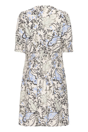 Fransa FRARIANA DRESS 18, Femi Bouquet Gray Morning