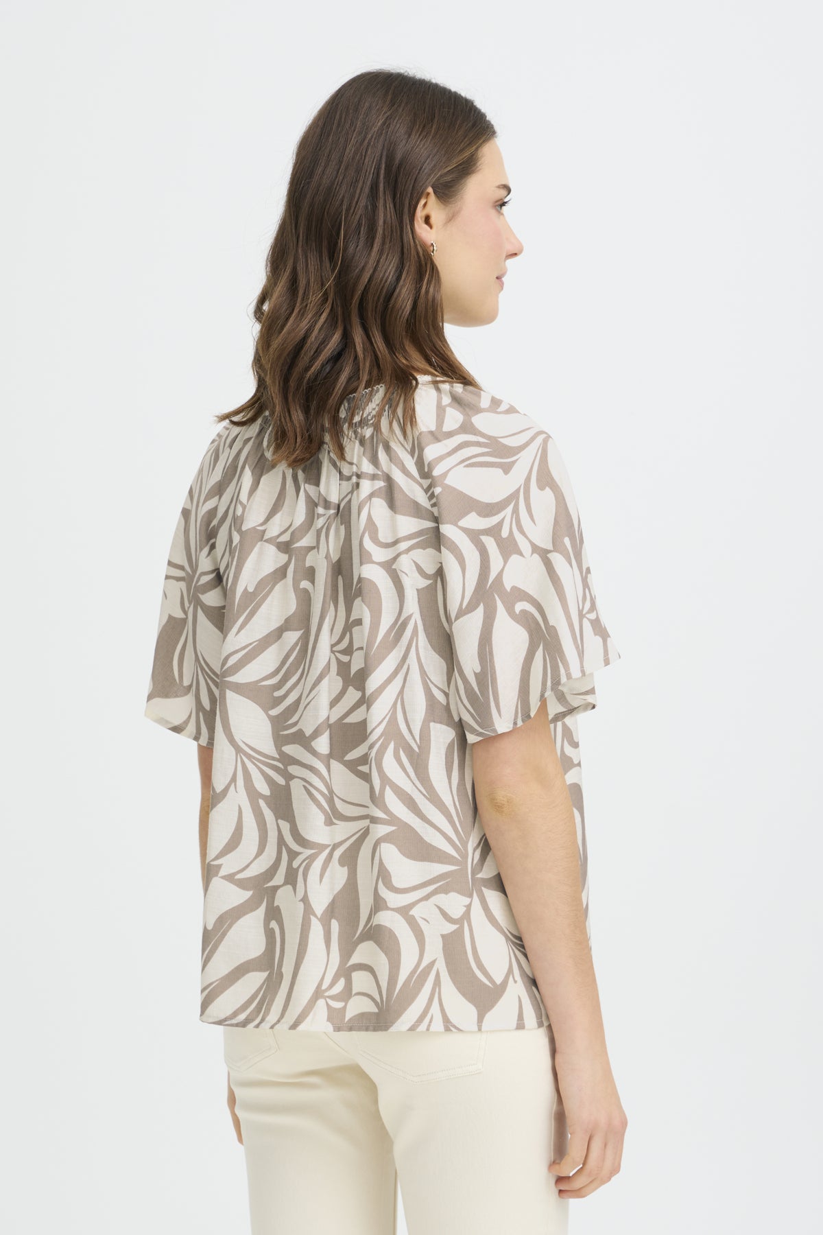 Fransa FRARIANA BLOUSE 16,  Floral Reverie M. Trail / Brown