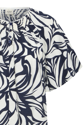 Fransa FRARIANA BLOUSE 16,  Floral Reverie Navy / Blue