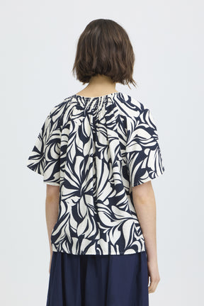 Fransa FRARIANA BLOUSE 16,  Floral Reverie Navy / Blue