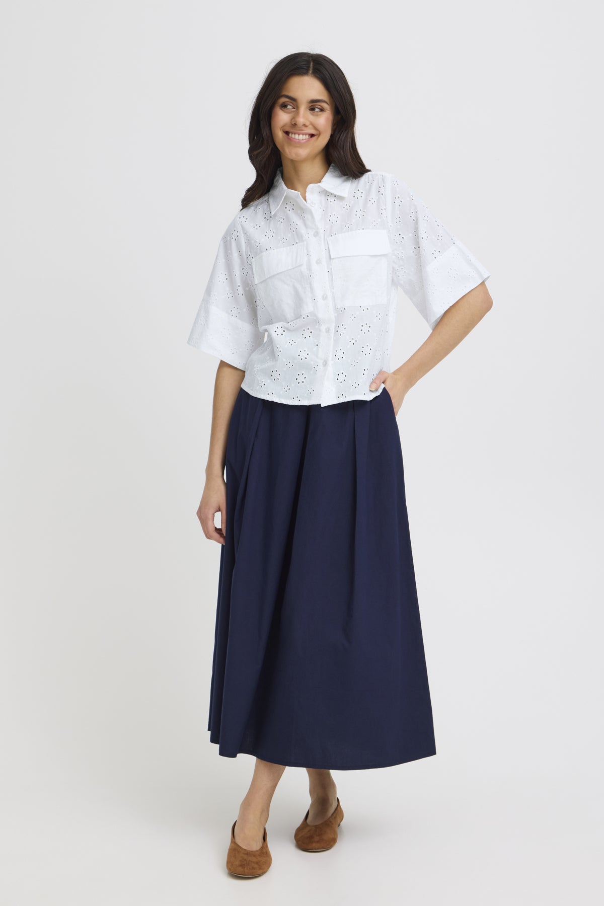 Fransa FRBLAIR SHIRT 1, Whisper White