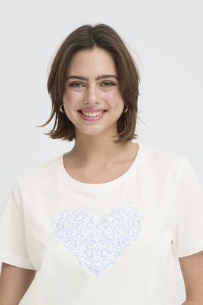 Fransa FRRIASA TEE 1,  Hydrangea Emb / White