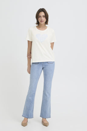 Fransa FRRIASA TEE 1,  Hydrangea Emb / White