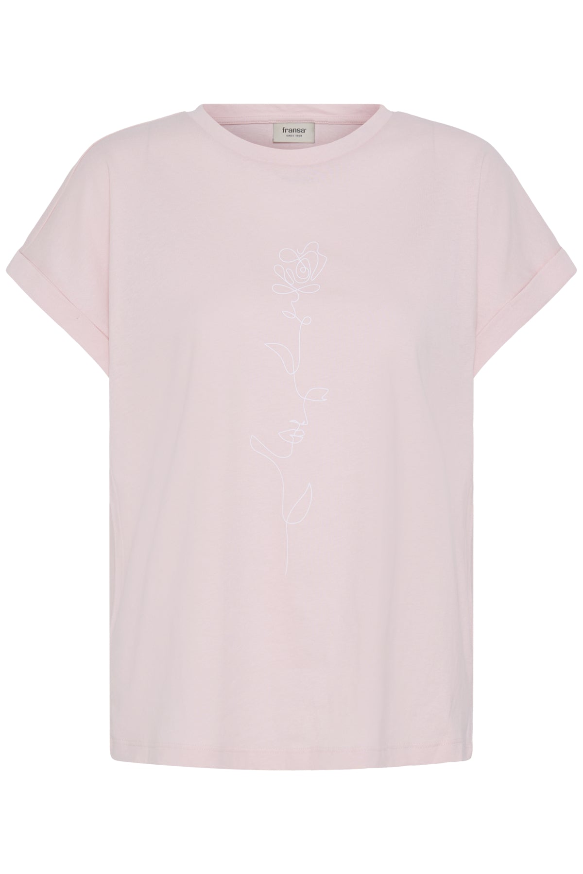 Fransa FRGALI TEE 1, Lotus Flowerline / Pink
