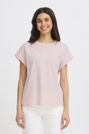 Fransa FRGALI TEE 1, Lotus Flowerline / Pink